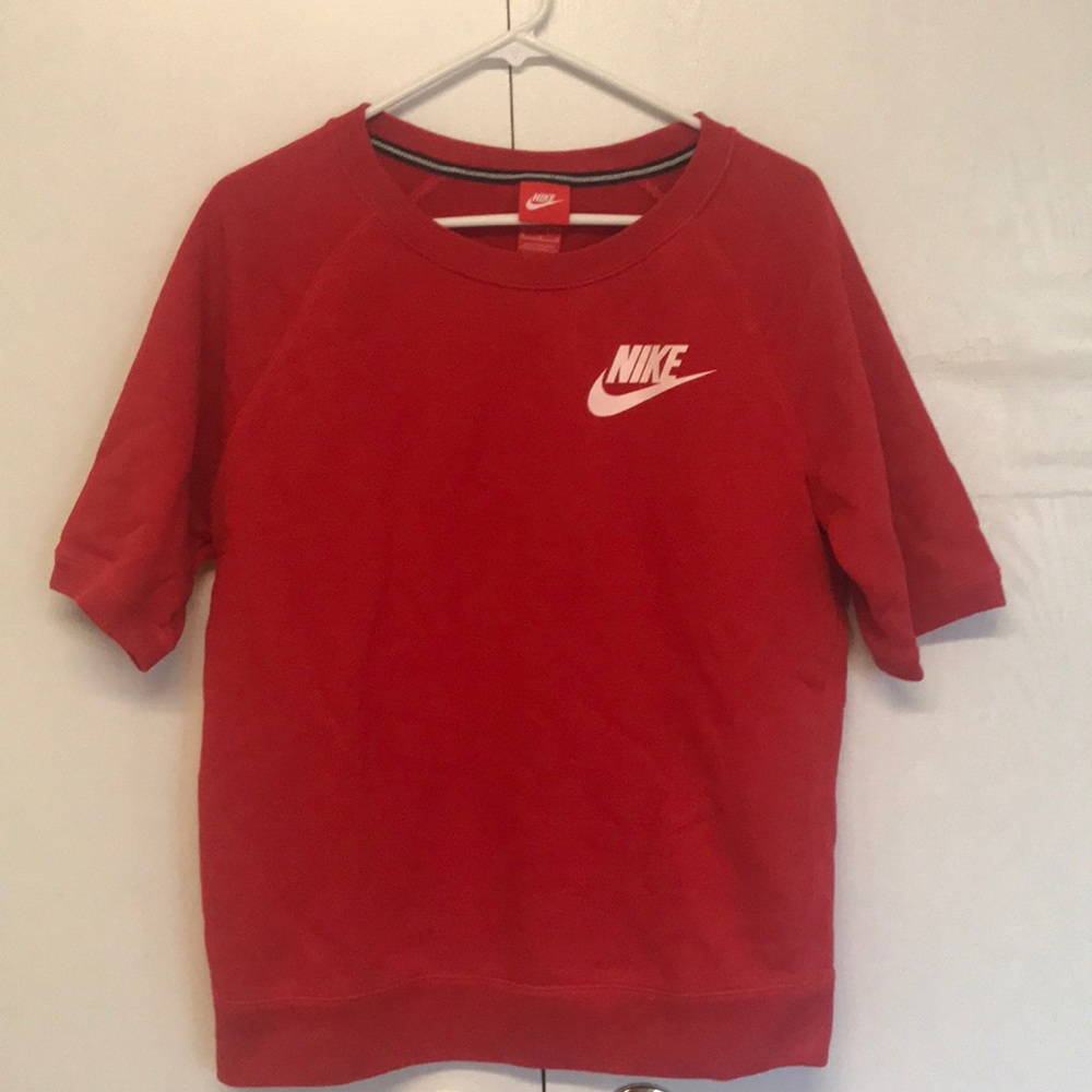 Nike short sleeve sweatshirt